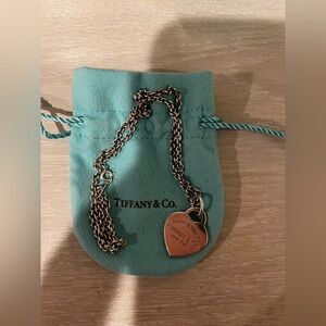Tiffany & Co. Return to Tiffany Silver Heart Pendant Necklace